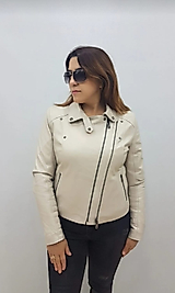 Deri Ceket 3XL-bej