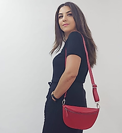Hakiki Deri Çanta kırmızı
