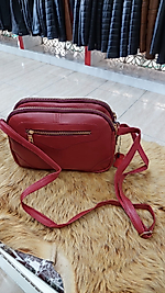 HAKİKİ DERİ ÇANTA 20x30-bordo