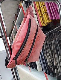 Kadın Kırmızı Deri Bel Çantası